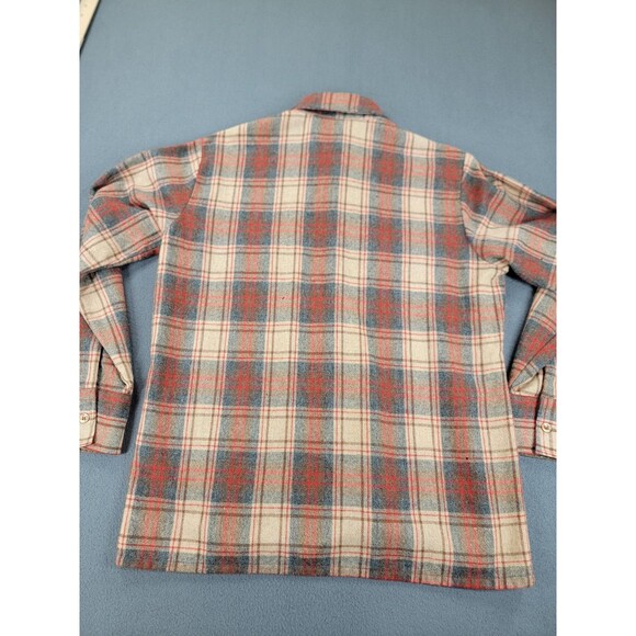 Vintage Brewster Wool Of The West Shirt Mens M Plaid Lined Western READ 80s - Picture 7 of 15